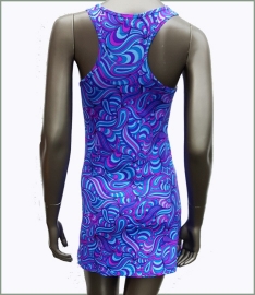 Blue Splash Y-back tunic UV