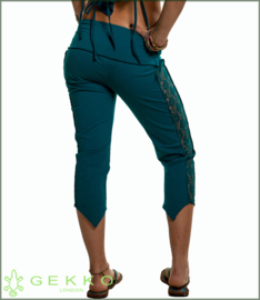 Lace Capri leggings petrol