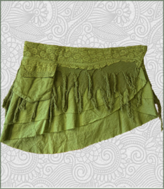 Short wrap skirt