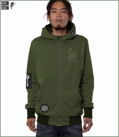 Jagernaut hood vest Olive