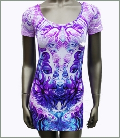 Purple Plasm shortsleeve tunic UV