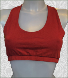 Crop top lace red