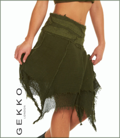 Layered Fairy wrap skirt brown