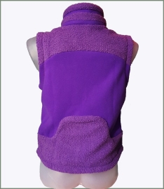 Fluffy Body-warmer purple