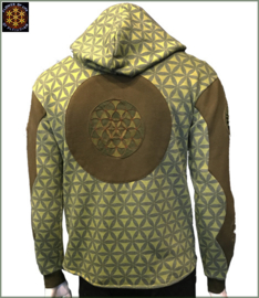 Flower of life hood vest