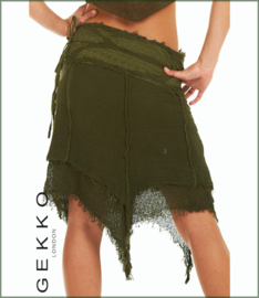 Layered Fairy wrap skirt brown