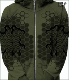 Sanada hood vest Olive