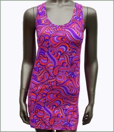 Purple Splash Y-back tunic UV