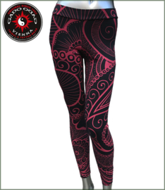 Leggings Mehndi black/maroon