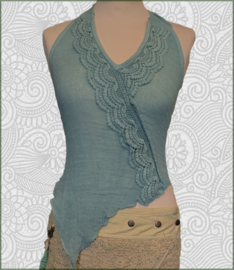 Asymetric top light blue