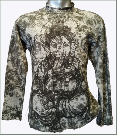 Ganesha Tie Dye sweater  grey melange