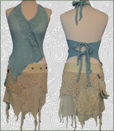Asymetric top light blue