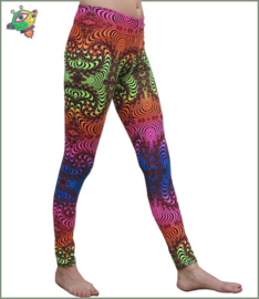 Rainbow fractal leggings