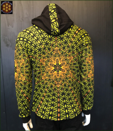 Flower of Life full print zip-vest