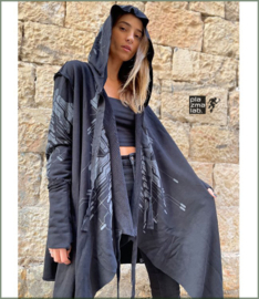 Delta hooded Cardigan