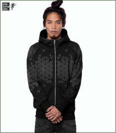 Shuriken black hood vest