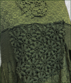 Long Wrap Skirt green