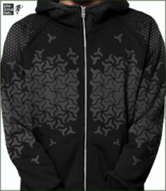 Shuriken black hood vest