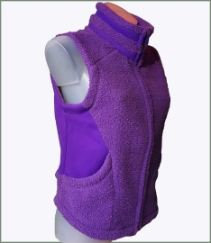 Fluffy Body-warmer purple