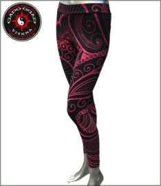 Leggings Mehndi black/maroon