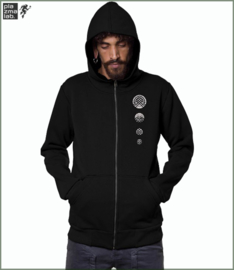 Digital Nature hood vest Black