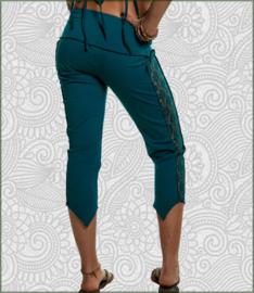 Lace Capri leggings petrol