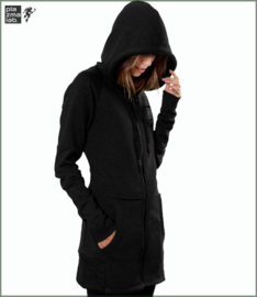 Infinity hood vest long black