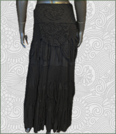 Long Wrap Skirt black