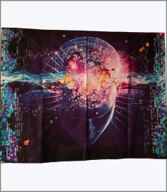 Molecular Dreaming digi print canvas wall hanging UV