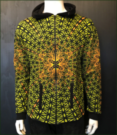 Flower of Life full print zip-vest