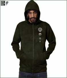 Digital Nature hood vest Olive