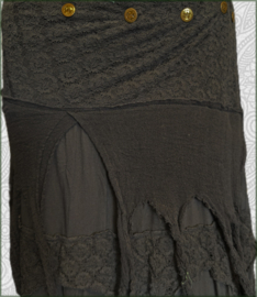 Long Wrap Skirt black
