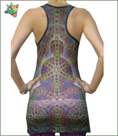 Rainbow Buddha sublime Y-back tunic UV