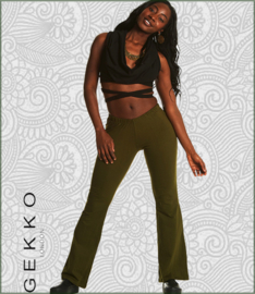 Flare legging green