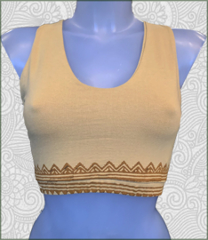Crop Top FOL beige