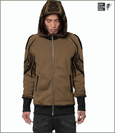 Nightwalker hood vest Moka