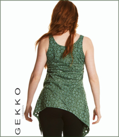 Pixie Burn Out Top green