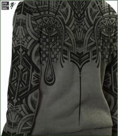 Teardrop hood vest grey hydron