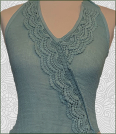 Asymetric top light blue