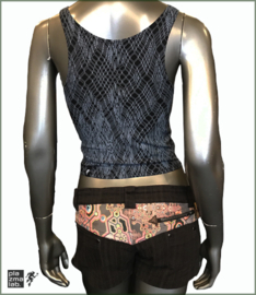 Net Crop Top Black