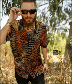 PlaZmaLab JoJo Button shirt