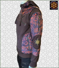 Flower of Life jacket brown