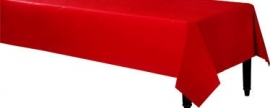 Tafelkleed rood  plastic