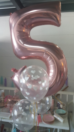 XL foil balloon rose gold 5