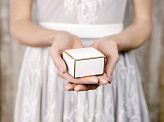 Gift box white gold foil (10pcs)