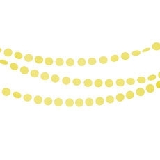 Circle garland yellow