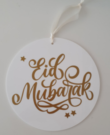 Acryl hanger wit Ramadan Mubarak of Eid Mubarak