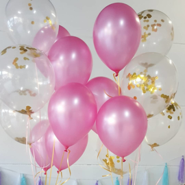 Helium filled confetti balloons (ea)