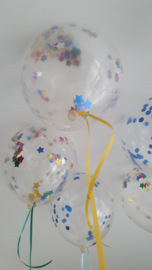 Helium filled confetti balloons (ea)