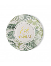 Paper plates Eid tropical leaf (6pcs)